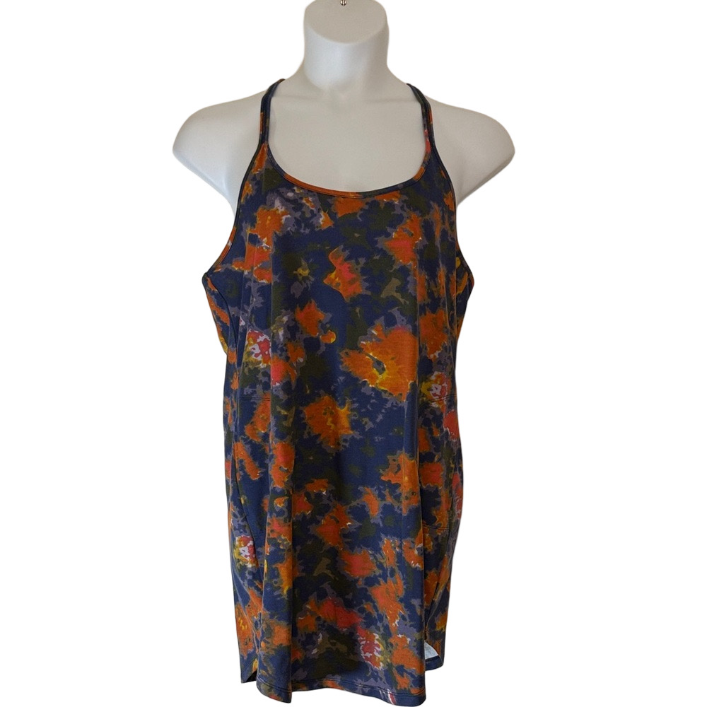 Venus Multicolor Tie Dye Patterned Racerback Mini… - image 1